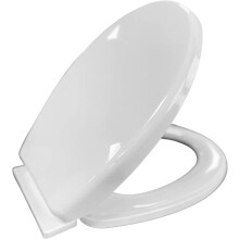 18 Inch MDF Toilet Seat Wooden Oval Quick Fit UK