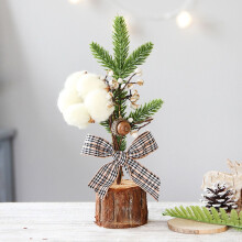 Christmas Ornament Small Mini Artificial Tree Slim Pencil