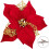 Gold Glitter Artificial Flower Ornaments 2 PCS 4
