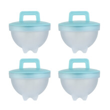 Egg Poacher Set Star Heart Flower Shape 4 pcs Green
