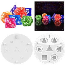 Silicone Polyhedral Dice Mold for DIY Crafting