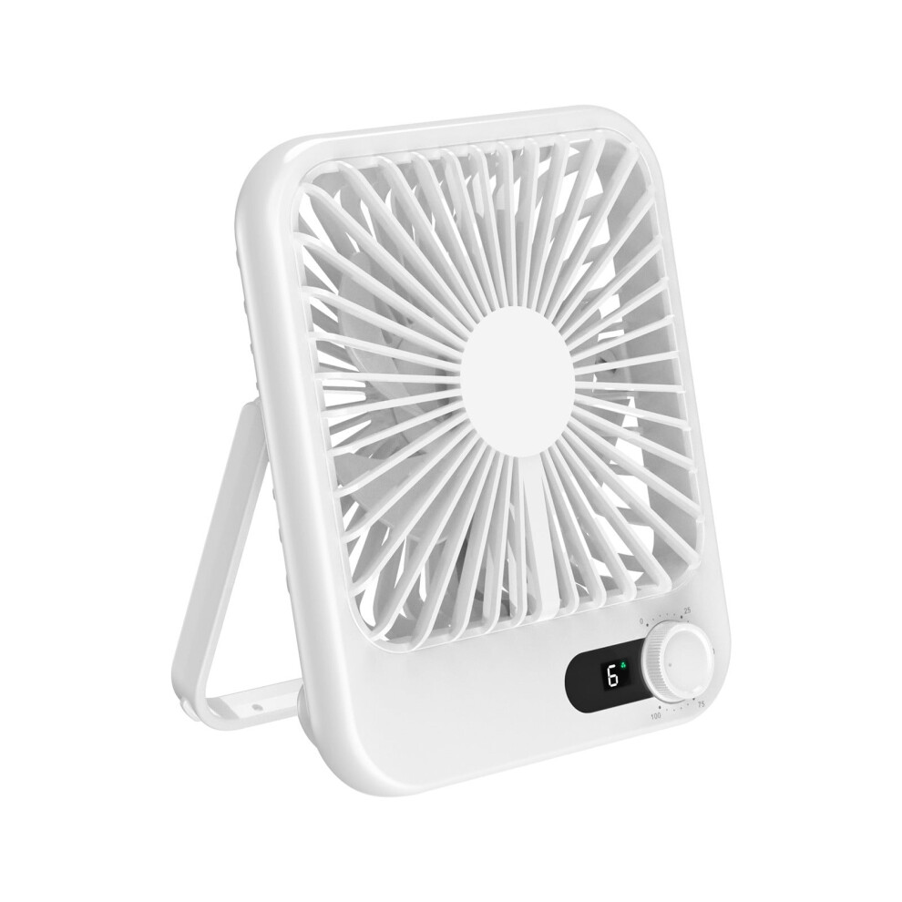 Zeceouar Usb Desktop Fan With Digital Display, Foldable 9178400386466