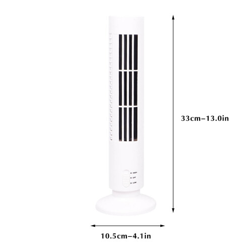 Oscillating Bladeless Tower Fan with Remote Control 24H 2
