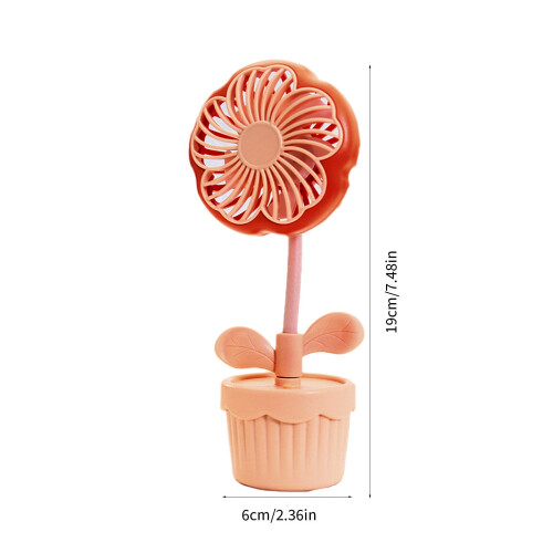 Kayannuo Mini USB oplaadbare handventilator Pink2Speeds 2