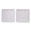 Plateau à goûter en acrylique blanc (2 pièces) 1