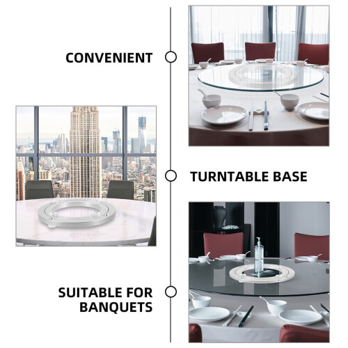 Swivel Mount Turntable Display Rack Dining Base Heavy-Duty 2