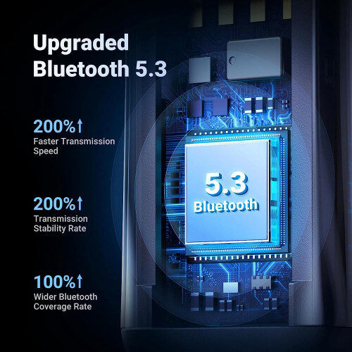 Προσαρμογέας Bluetooth5.3 για είσοδο Aux αυτοκινήτου - Δέκτης με ενσωματωμένο μικρόφωνο 1