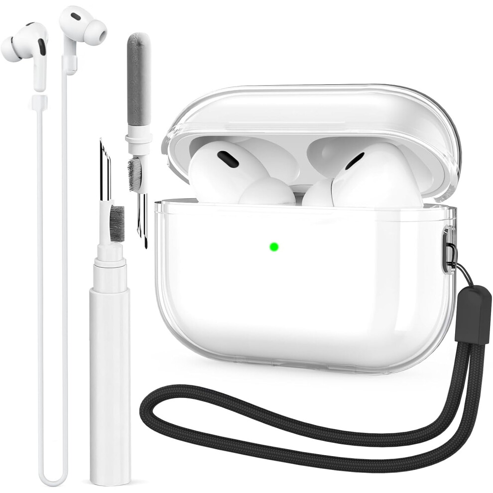 Clear Airpods Pro 2Nd Gen Case With Magnetic Strap 9336866961263