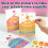 Σετ DIY Rainbow Scratch Art, 20 τεμάχια σημειώσεις χαρτιού Rainbow Scratch, μίνι κιτ ζωγραφικής με 6