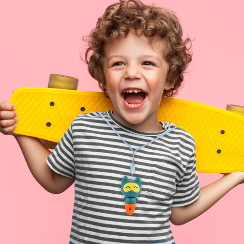 Cartoon Kids Whistle with Lanyard 1 Piece 2