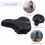 Polyurethane Mountain Bike Saddle Black Striped 8