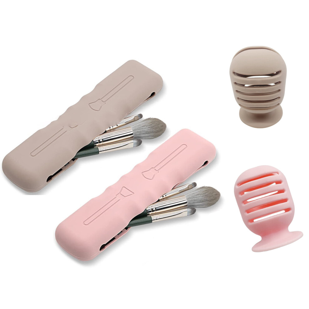 Hesroicy makeup brush bag magnetic dust-proof 1 set