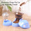 Hesroicy cat water feeder mushroom shape 1 set 3