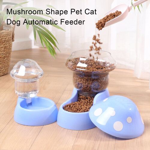 Cat Water Feeder Mushroom Shape Large Capacity 2