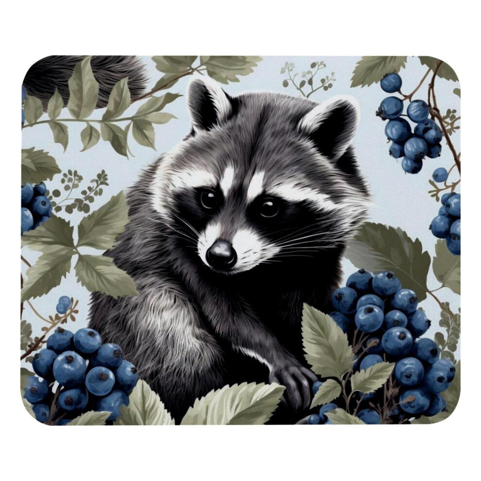 Raccoon Grape Mouse Pad Smooth Surface Thick Padding 917087735797
