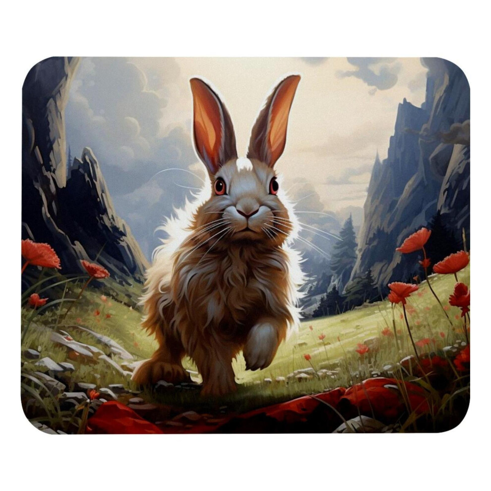 Square Mouse Pad Rabbit Sky Design 8.3X9.8 Inch 917087736015