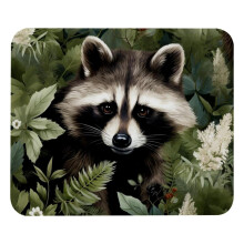 Raccoon Mouse Pad 8.3 x 9.8 Inch Non-Slip Rubber Base