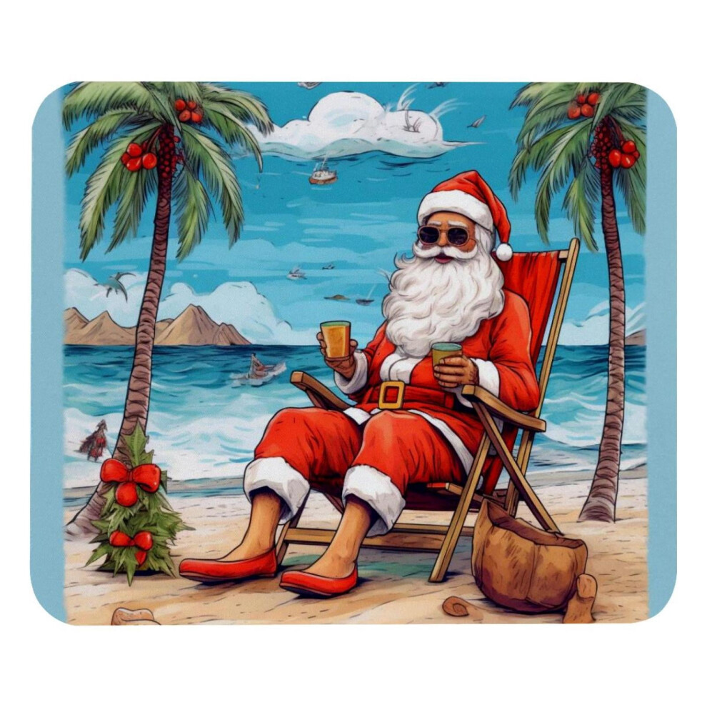 Santa Claus Beach Vacation Mousepad Non-Slip 30X60cm 917087736251