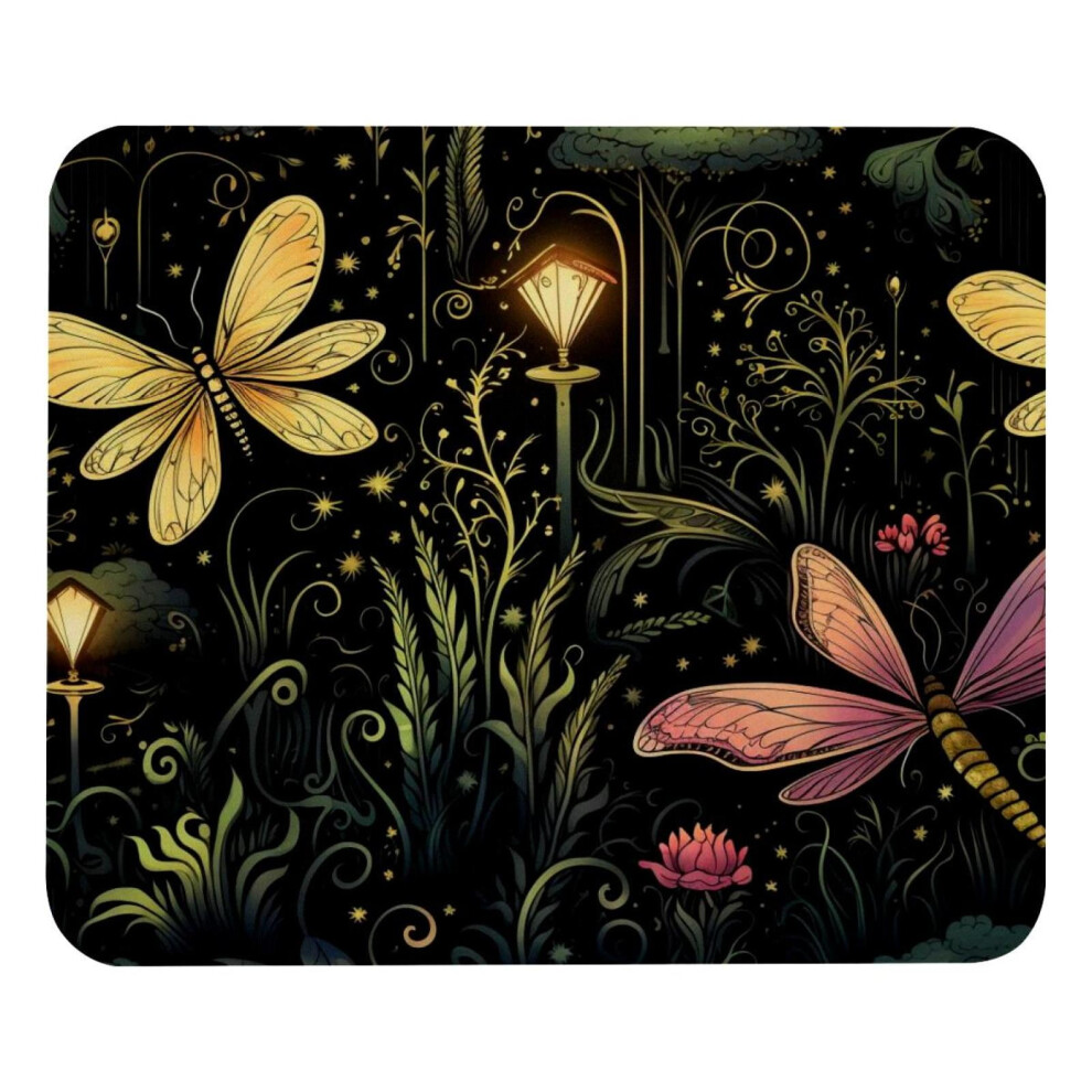 Glowworm Pattern Mouse Pad Cloth With Rubber Base 21X25cm 917087736398