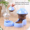 Hesroicy cat water feeder mushroom shape 1 set 6