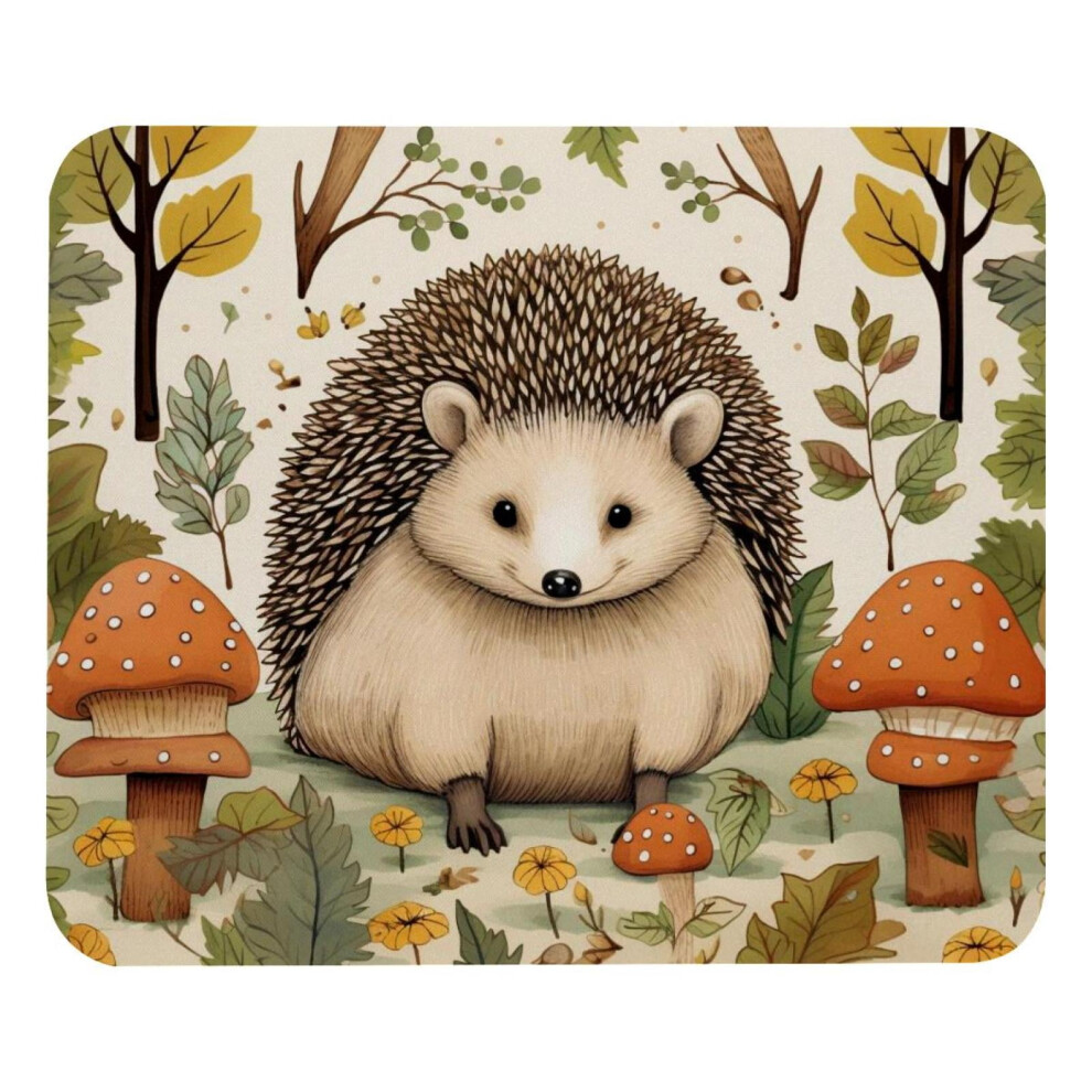 Cartoon Hedgehog Mushroom Mousepad Non-Slip Waterproof Size 917087736336