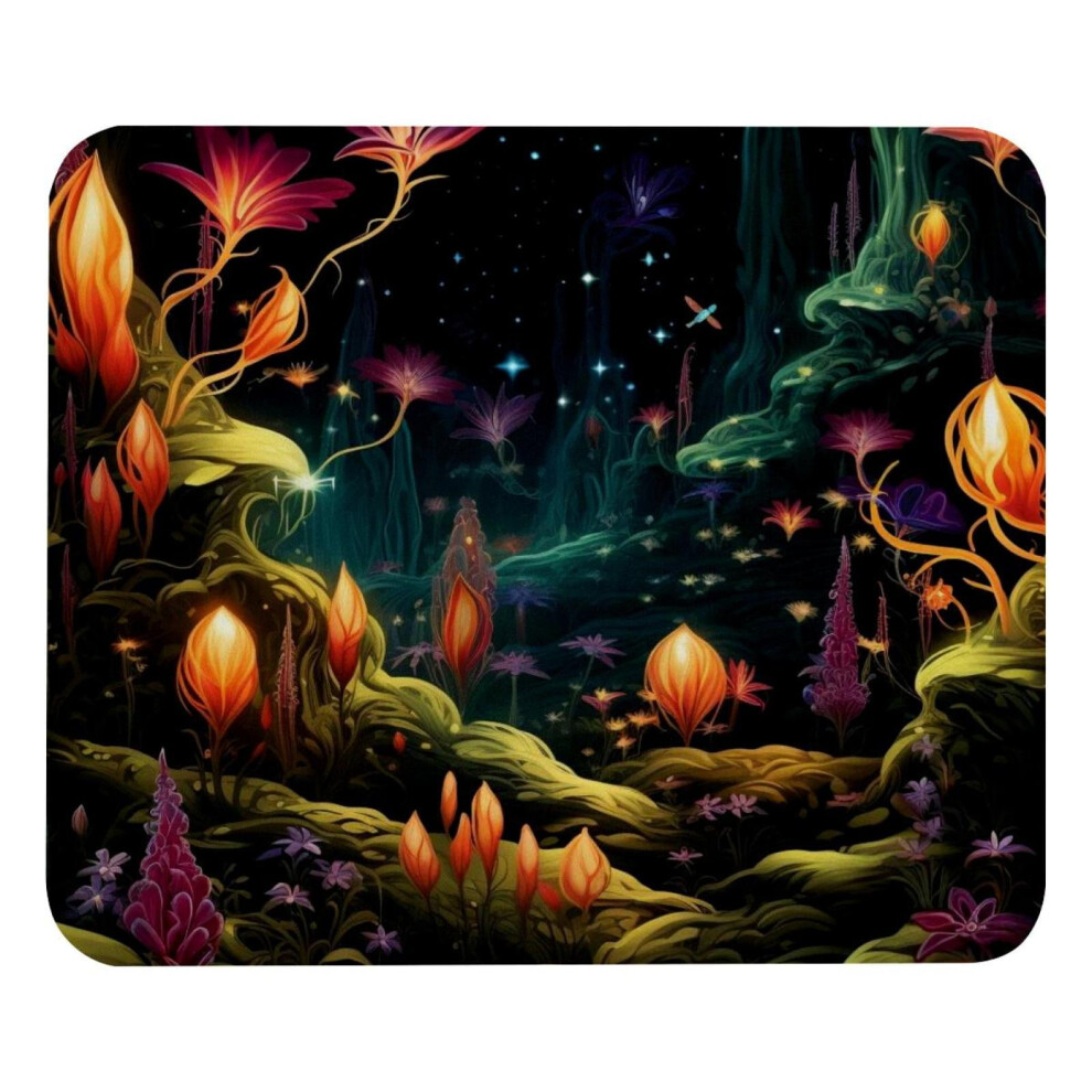 Square Mouse Pad With Fireflies Design 8.3X9.8 Inch 917087736916