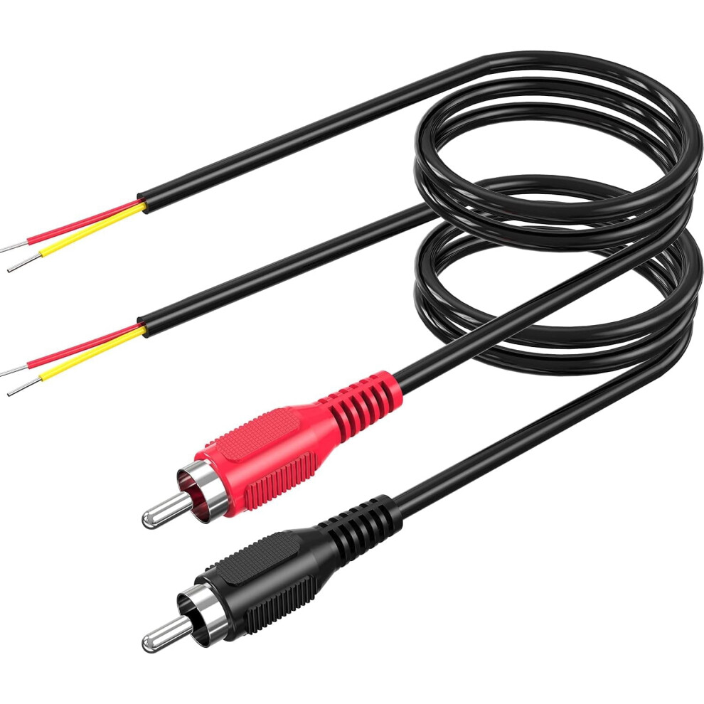 Rca To Bare Wire Adapter 18Awg 2 Pcs 3Ft Red/Black 9336866947502