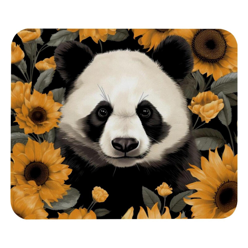 Panda Sunflower Mouse Pad Comfortable Surface 1Pc 917087736794
