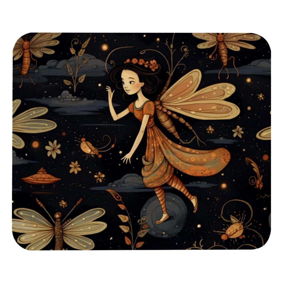 Square Mouse Pad Cartoon Fireflies Design 8.3X9.8 Inch 917087736930