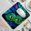 Peacock Feather Green Mouse Pad Non-Slip Rubber Base 2