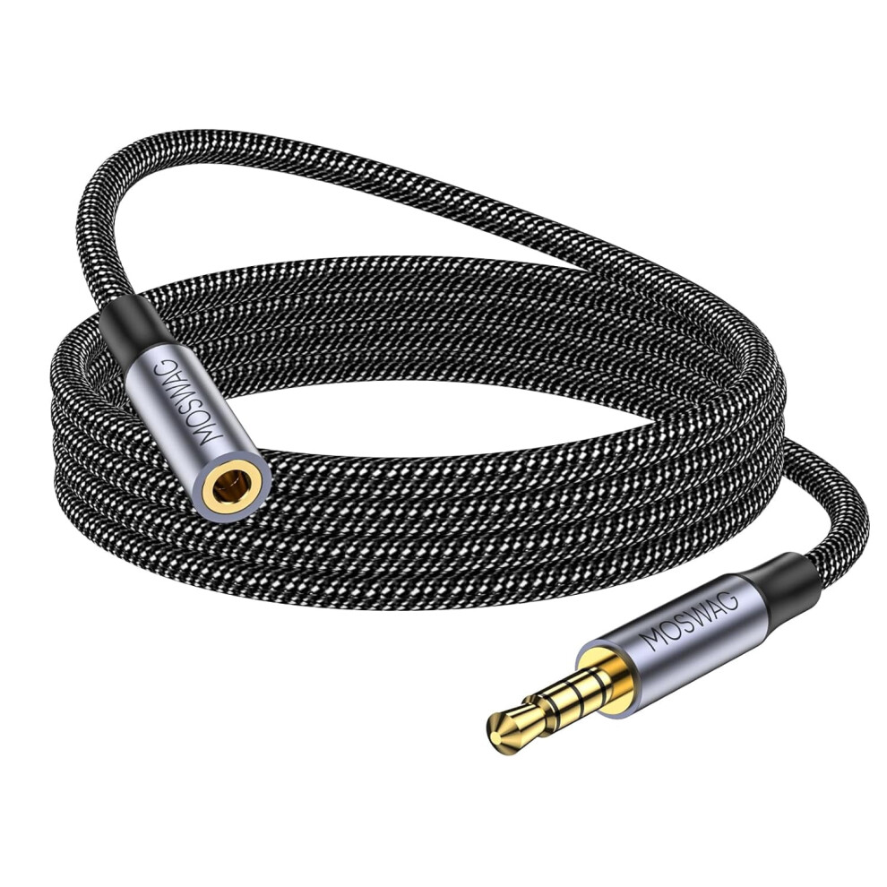 3.5Mm Audio Extension Cable Male To Female 1 Meter Nylon 9336866948509