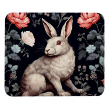 Bunny Flowers Mouse Pad Smooth Non-Slip 8.3x9.8 in