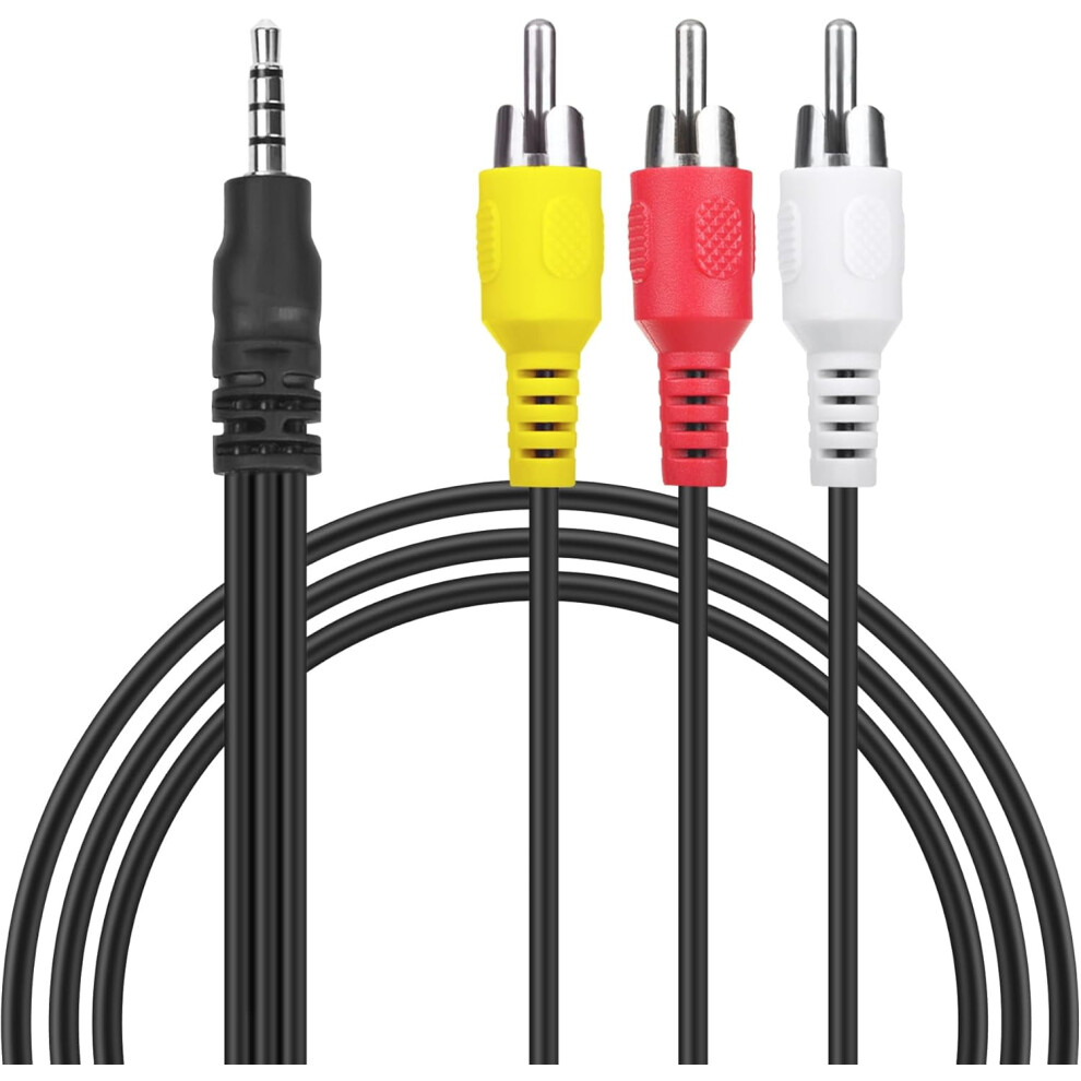 Av Cable 3.5Mm To Rca 5 Ft Yellow/White/Red 9336866947748