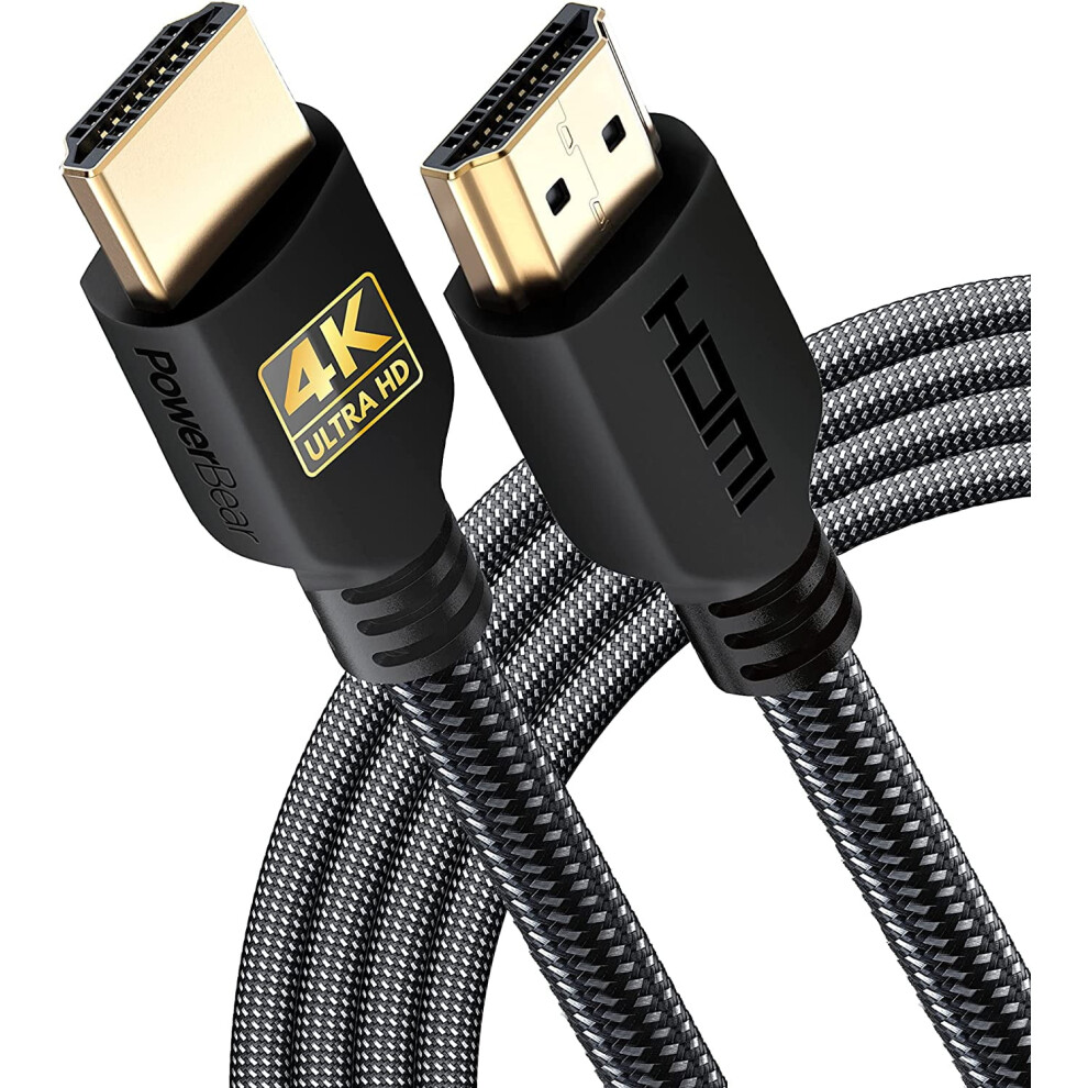 Hdmi Cable 4K 60Hz 10 Ft Braided Nylon Connectors Gold 9336866947540