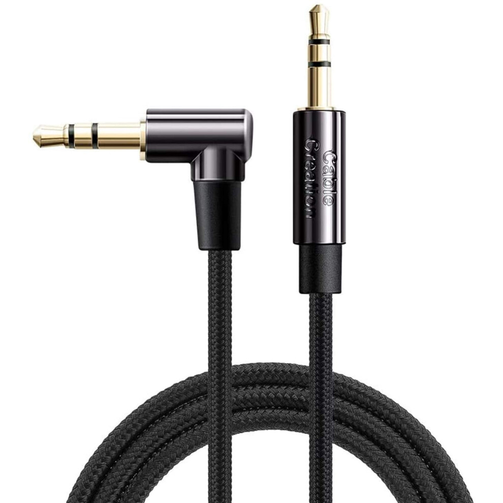 3.5Mm Audio Cable Right Angle Male To Male 1.5M Silver 9336866947984
