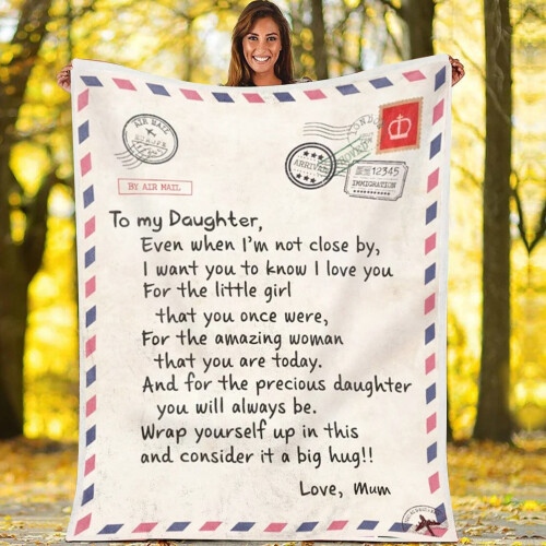 Couverture chaude à motifs de lettres pour fille