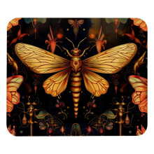 Square Mouse Pad Firefly Design 8.3x9.8 Inch