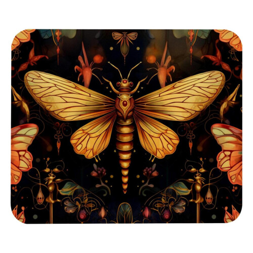 Square Mouse Pad Firefly Design 8.3x9.8 Inch
