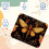 Square Mouse Pad Firefly Design 8.3x9.8 Inch 3