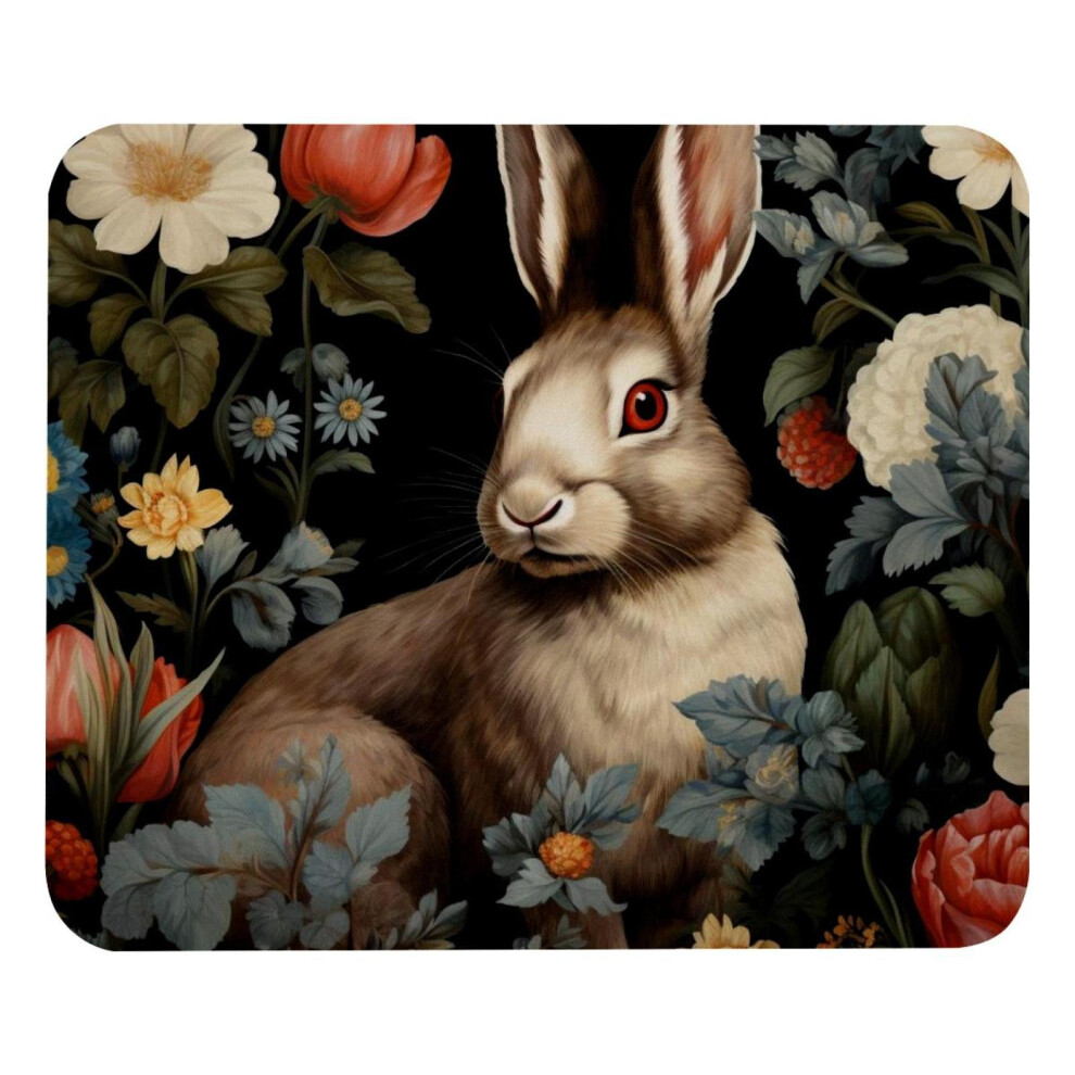 Rabbit Flowers Mousepad Non-Slip Cloth 30X60cm 917087738835