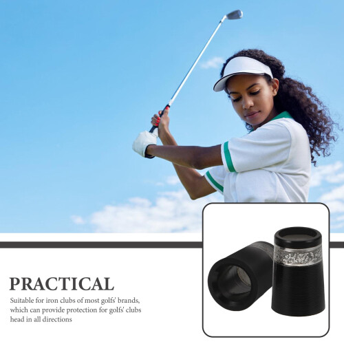 Golf Club Rubber Cover Silver 2 pcs 2