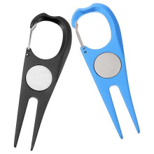 Golf divot tool portable turf repair accessory 2 pcs