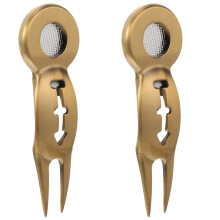 Golf Magnet Turf Markers Aluminum Alloy Set of 2
