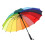 Rainbow Umbrella Windproof 16K 135cm Long Handle 3