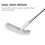 Golf Putter Head Zinc Alloy Double-Sided Ball Silver 5