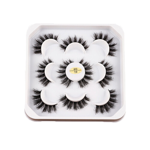 False Eyelashes Messy 6D Effect 5 Pairs 1