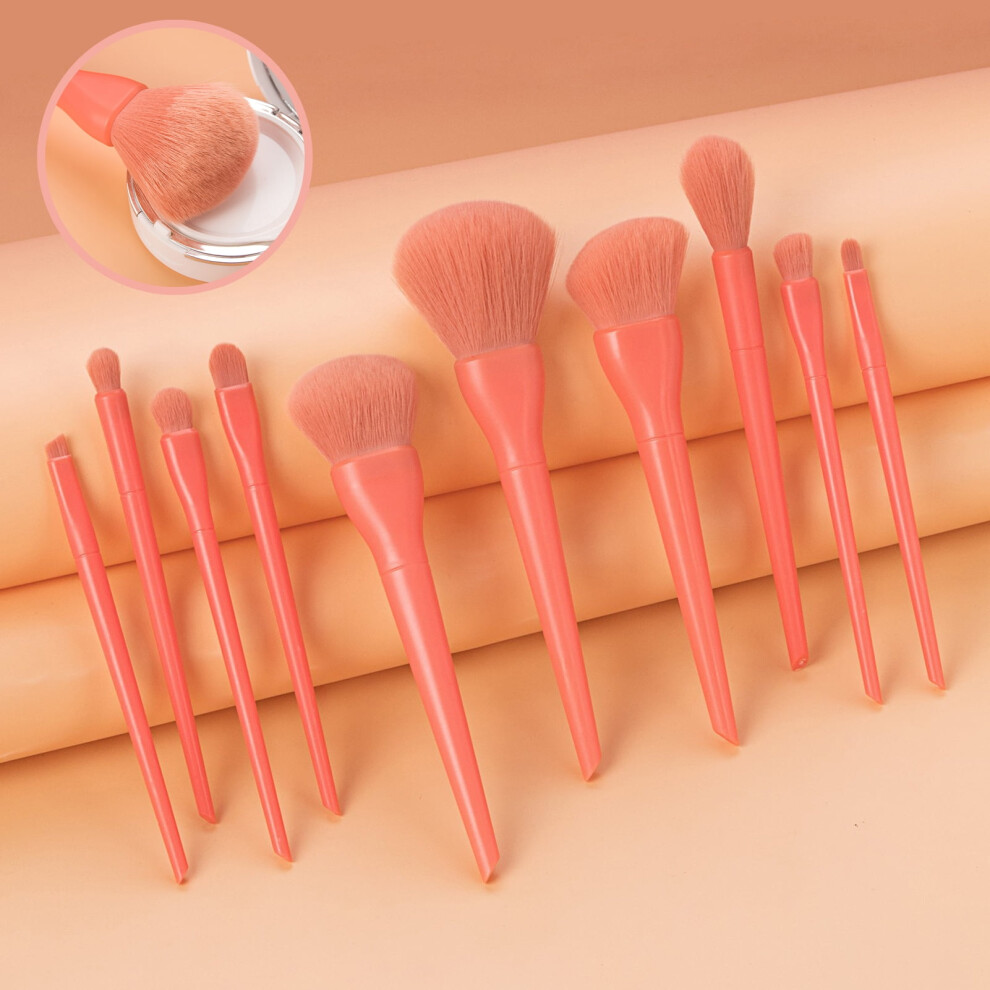Hesroicy Makeup Brushes Set with 3D Handle 10pcs