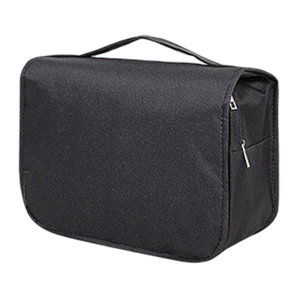 Hanging Storage Bag with Cover and Multiple Compartments