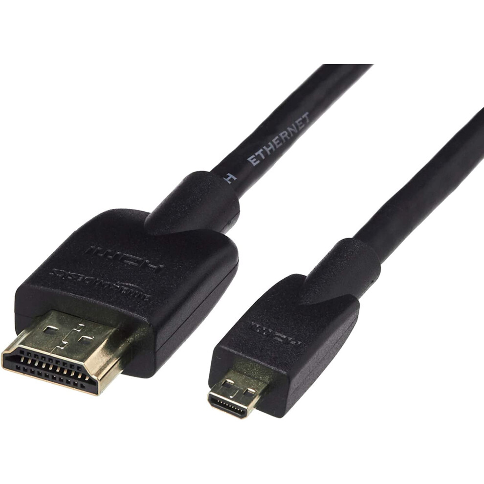 Micro Hdmi Cable 18Gbps 4K60hz 6 Feet Black 9336866953367
