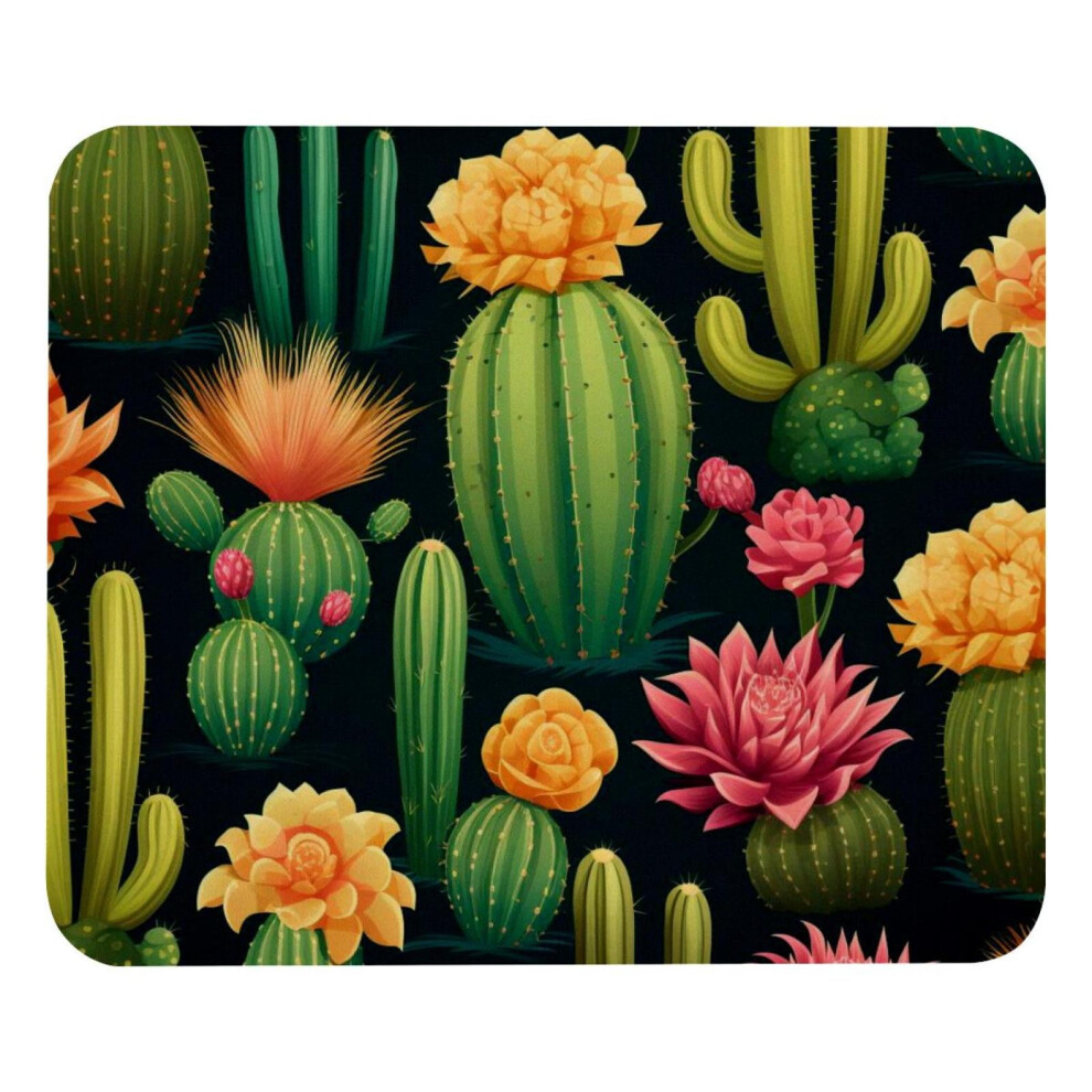 Square Mouse Pad With Cactus Design 8.3X9.8 Inch 917087732710